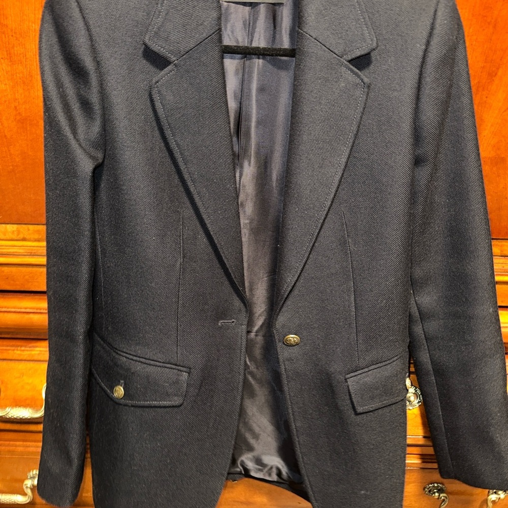 NEW - Massimo Dutti dark blue Timeless Elegance jacket
